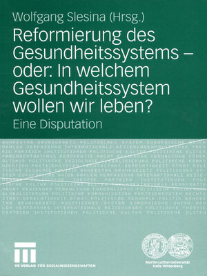 cover image of Reformierung des Gesundheitssystems — oder